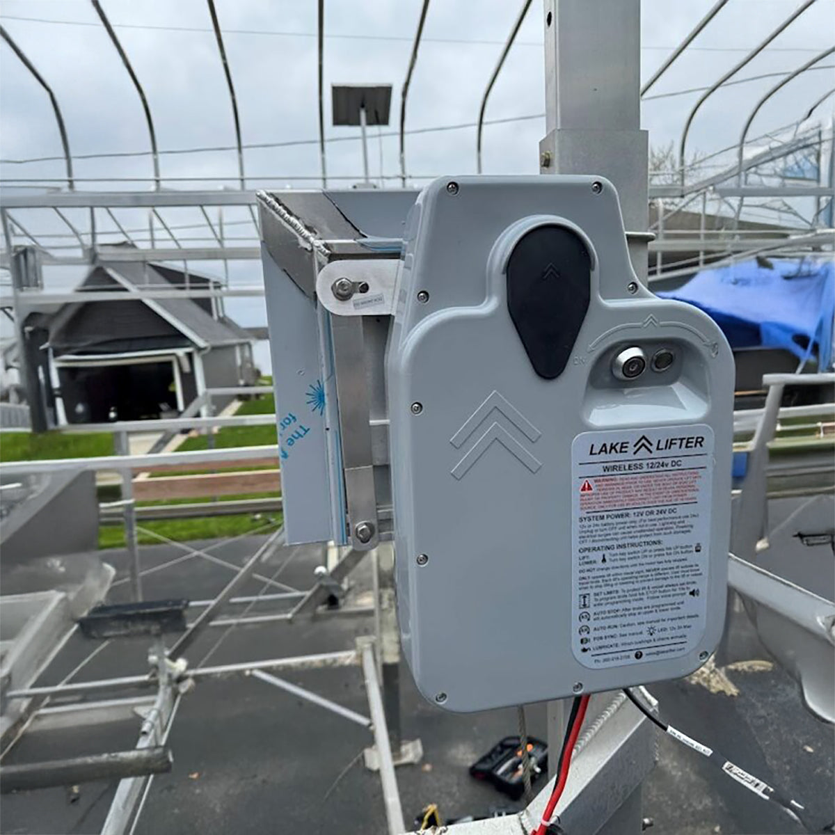 AC - Lake Lifter Direct Drive Boat Lift Motor - w/ Wireless Remote + Auto-Stop + Auto-Run