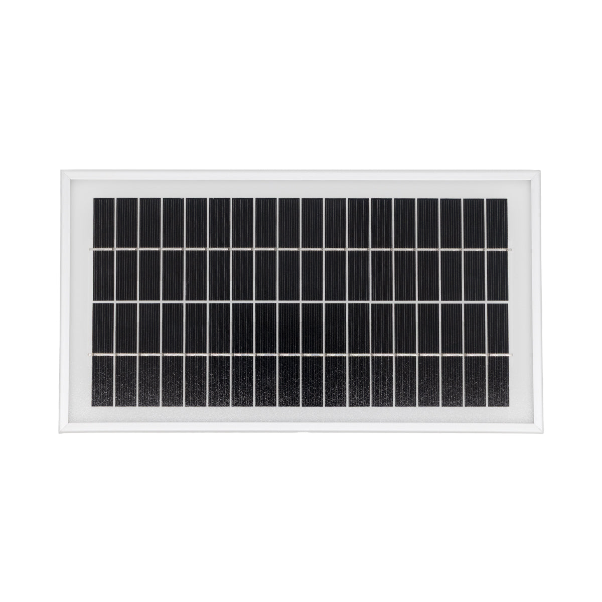 5W 12V HD solar panel, front view