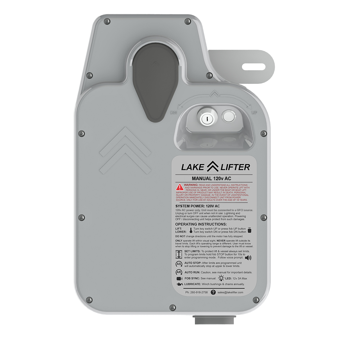 AC - Lake Lifter Direct Drive Manual Boat Lift Motor