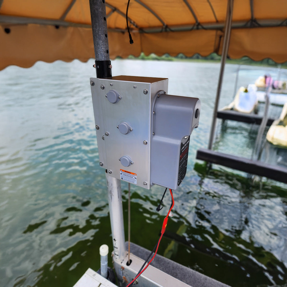 AC Integrated Boat Lift Wireless Direct Drive Motor & Winch Box