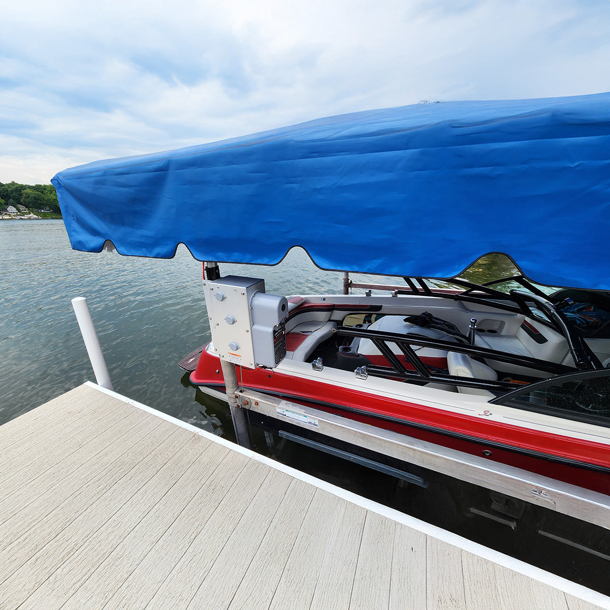 AC Integrated Boat Lift Wireless Direct Drive Motor Winch Box