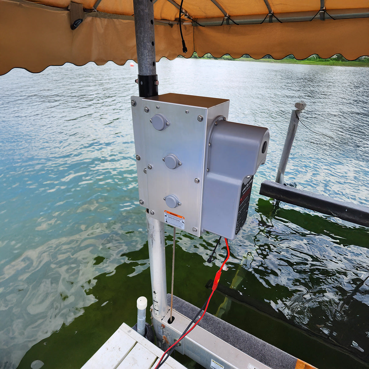 AC Integrated Boat Lift Wireless Direct Drive Motor & Winch Box