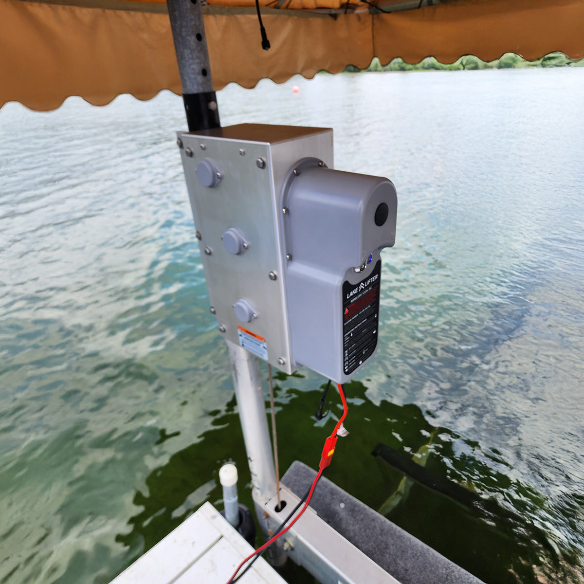 AC Integrated Boat Lift Wireless Direct Drive Motor & Winch Box