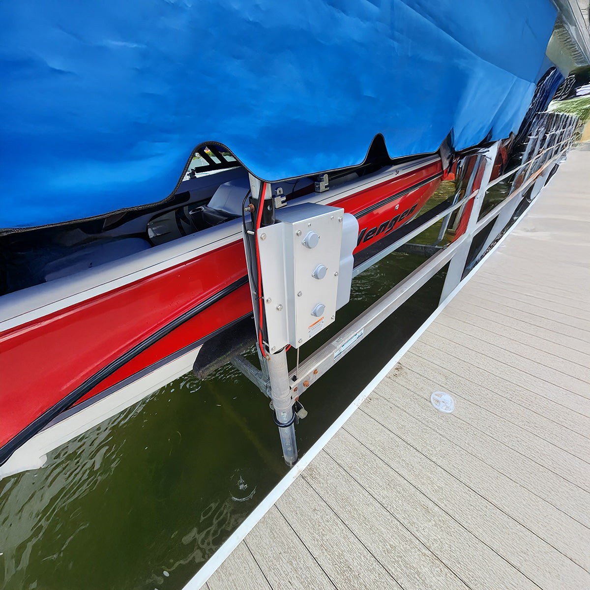 AC Integrated Boat Lift Wireless Direct Drive Motor & Winch Box