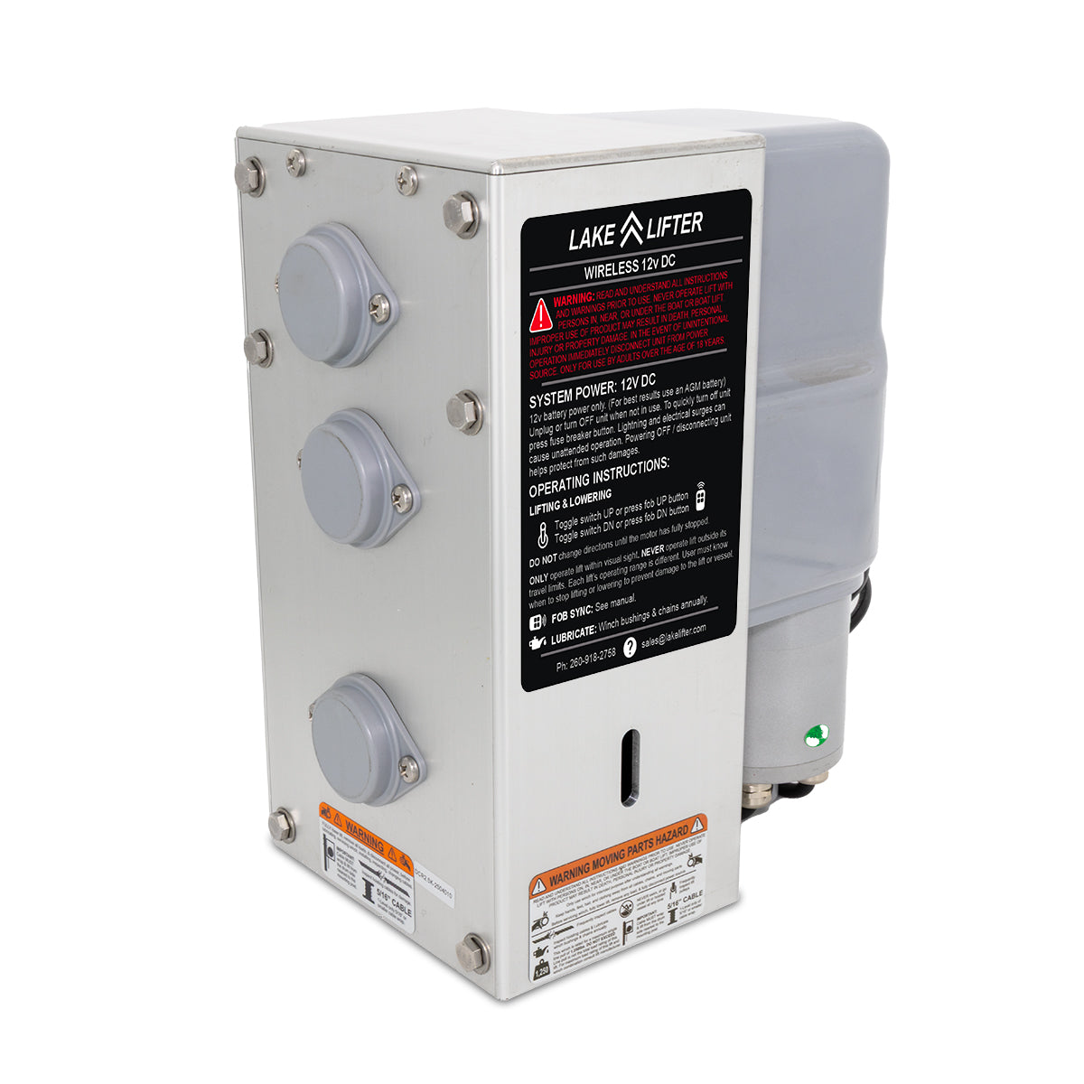 DC - Lake Lifter Direct Drive PWC Integrated Winch + Solar Charging Box Kit