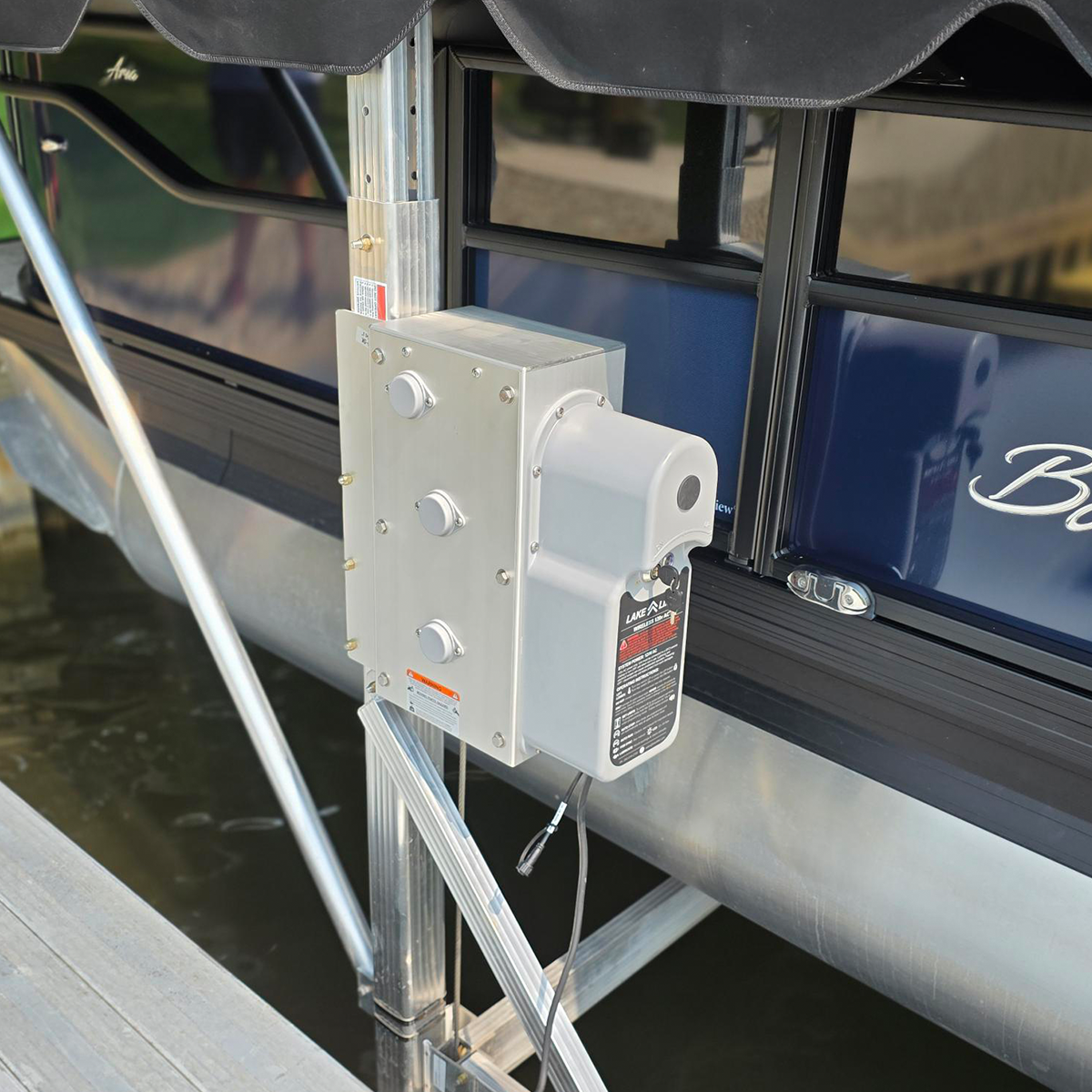DC Integrated Boat Lift Wireless Direct Drive Motor & 10k Winch Box