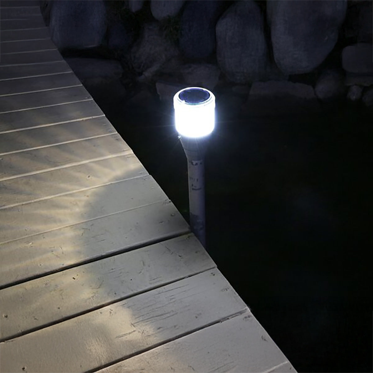 2pk Solar Dock Post Lights