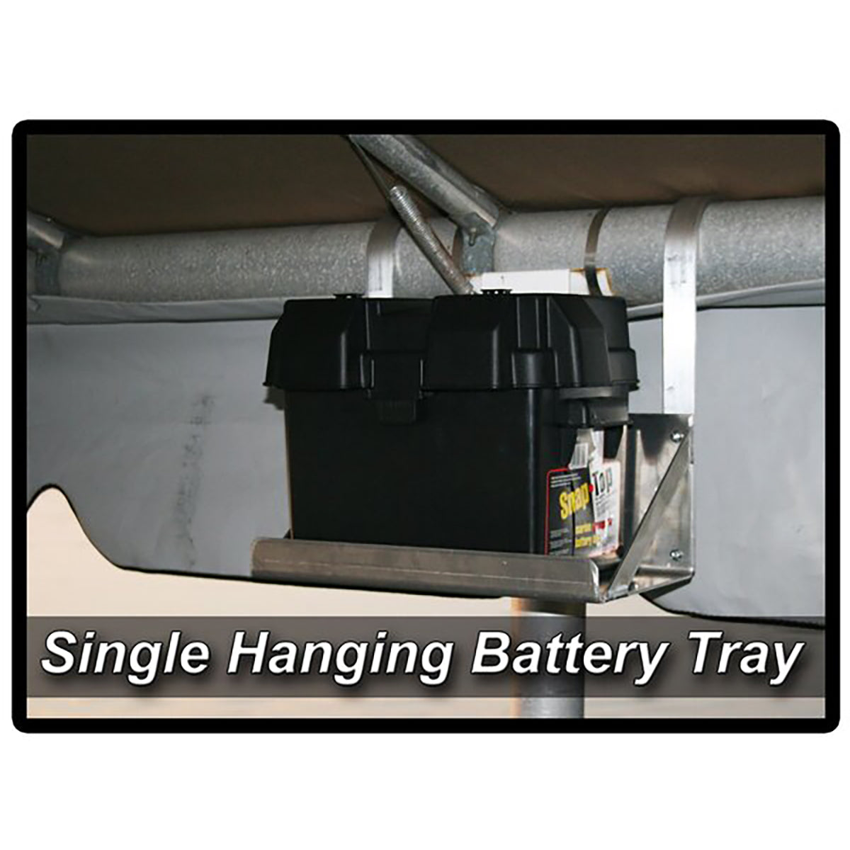 Single Hanging Boat Lift Battery Tray