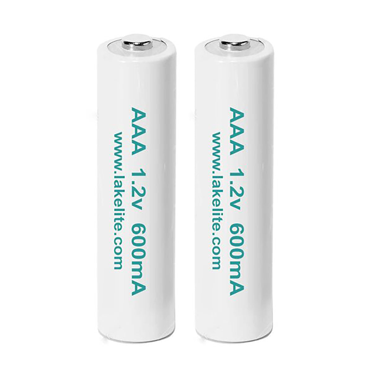 Two rechargeable AAA 1.2V 600mAh batteries