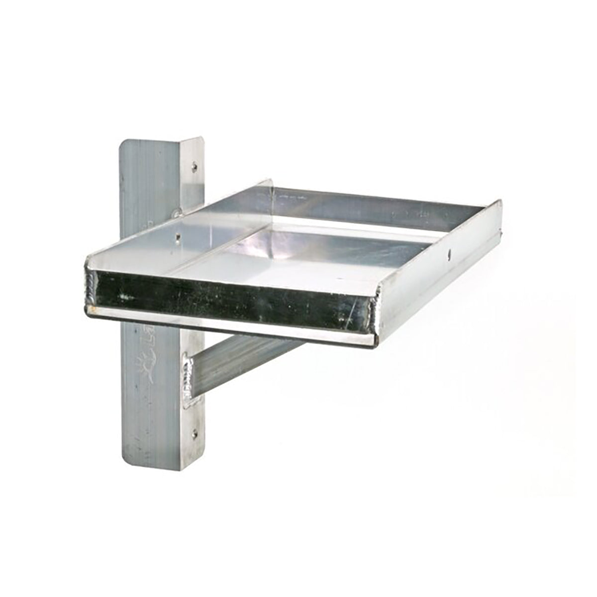Single universal boat lift battery tray, aluminum