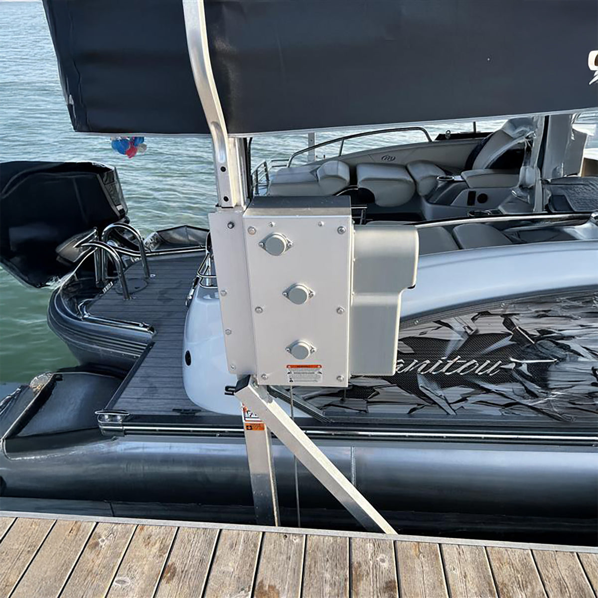 DC Integrated Boat Lift Wireless Direct Drive Motor & 7.5k Winch Box