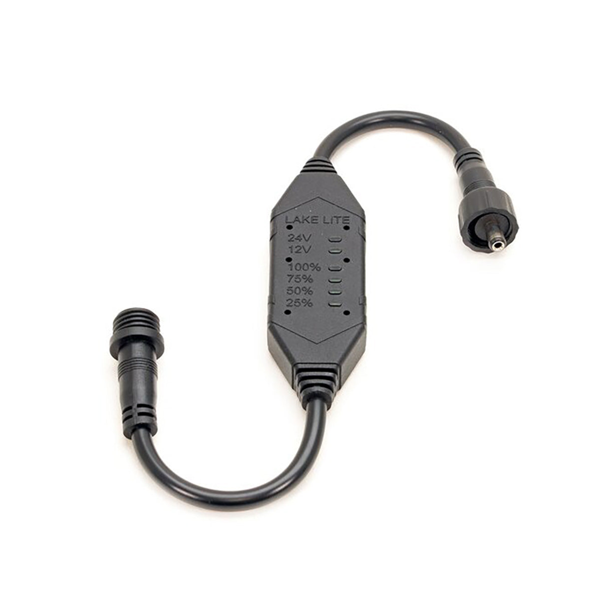 12V/24V inline battery status indicator cable with waterproof connectors