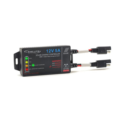 12V solar charge regulator with SAE connectors