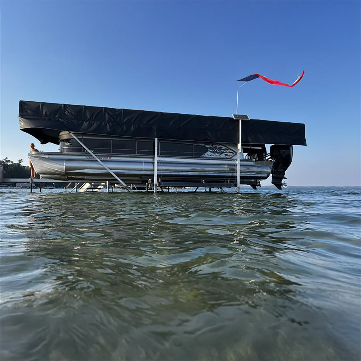DC Integrated Boat Lift Wireless Direct Drive Motor & 7.5k Winch Box