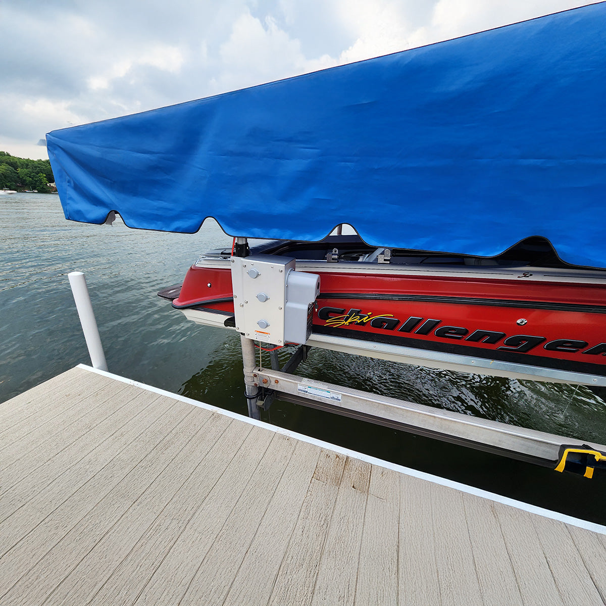 AC Integrated Boat Lift Wireless Direct Drive Motor & Winch Box