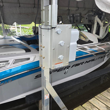 AC Integrated Boat Lift Wireless Direct Drive Motor & 6k Winch Box