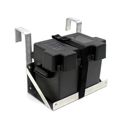 Single Hanging Boat Lift Battery Tray - Square Arms
