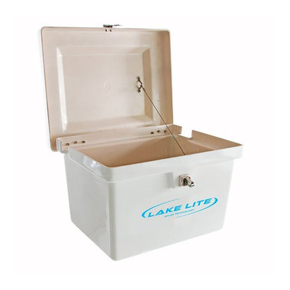 White Fiberglass Battery Box - Small