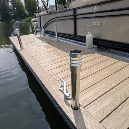 Solar Dock Post Light - Aluminum