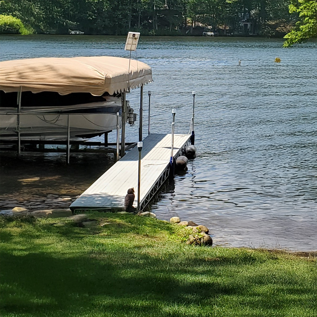 2pk Solar Dock Post Lights