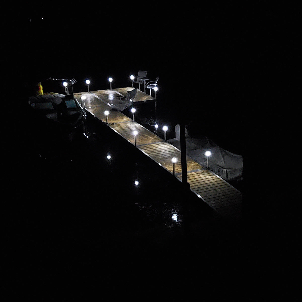 Solar Dock Post Lights