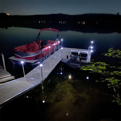 2pk Solar Dock Post Lights
