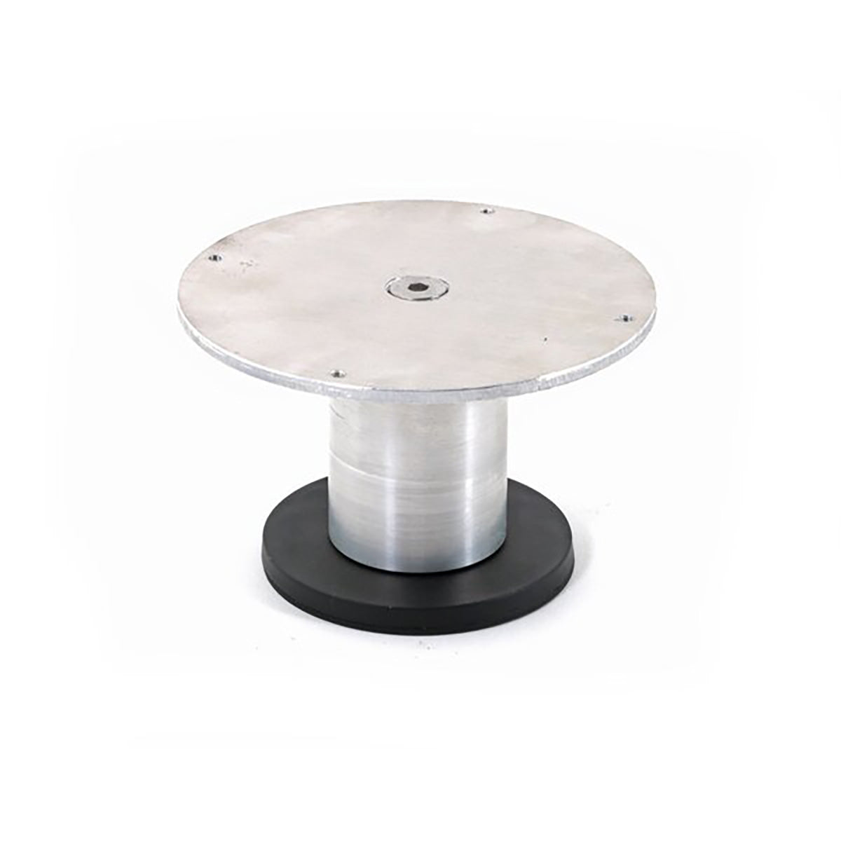 Metallic spool on a white background