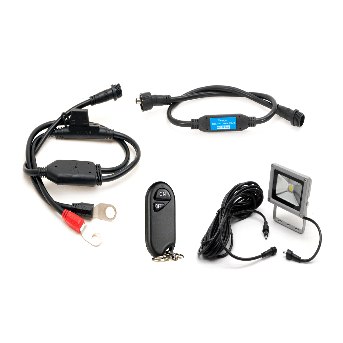  Wireless Key Fob Activated Boat House Flood Light (No mounting arm) is the perfect solution to adding more light to any area inside or outside a boat house
