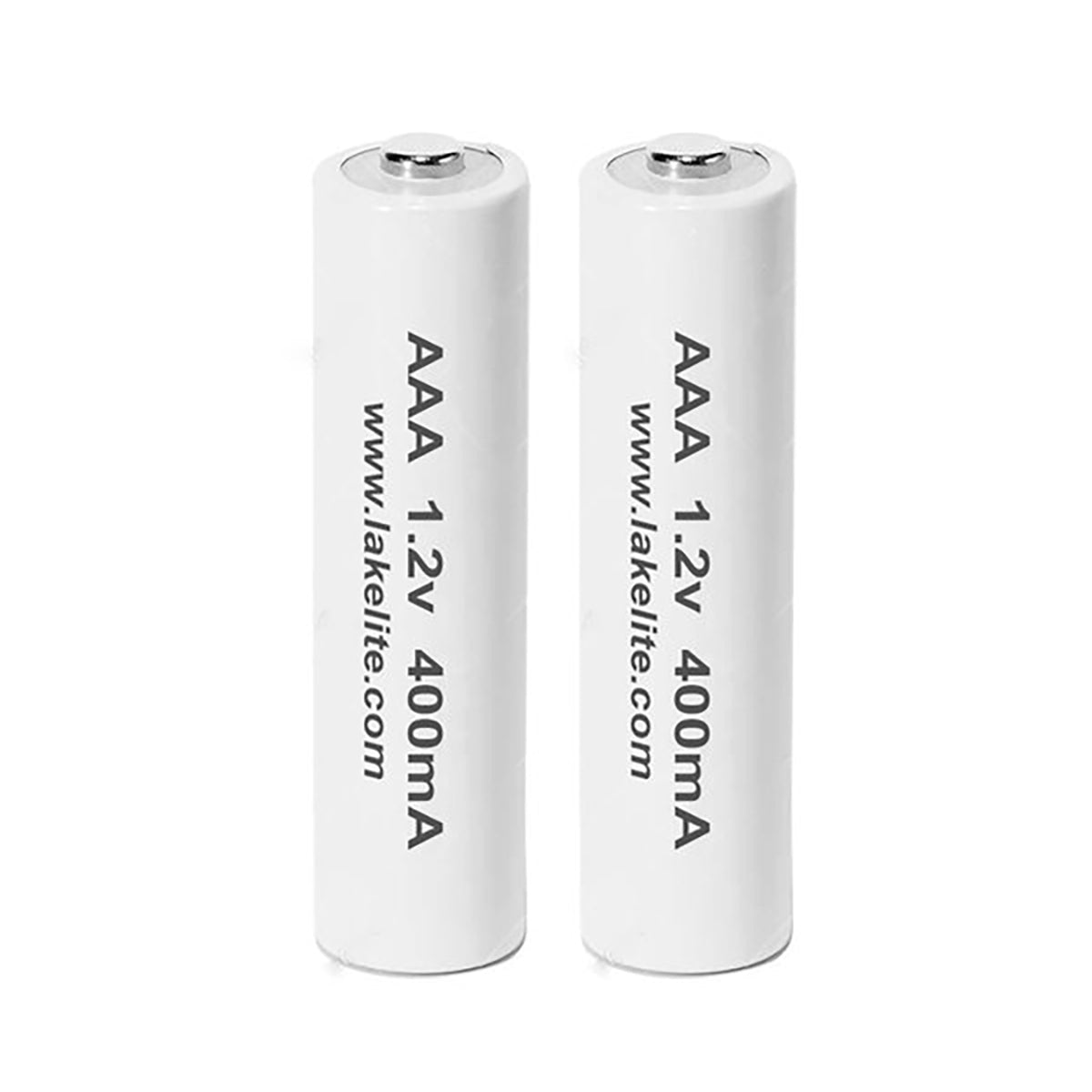Two AAA 1.2V 400mAh rechargeable batteries
