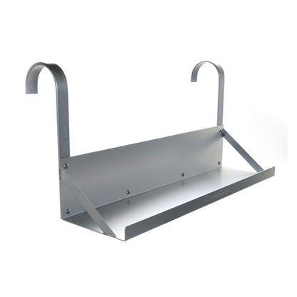 Dual hanging boat lift battery tray with hook arms