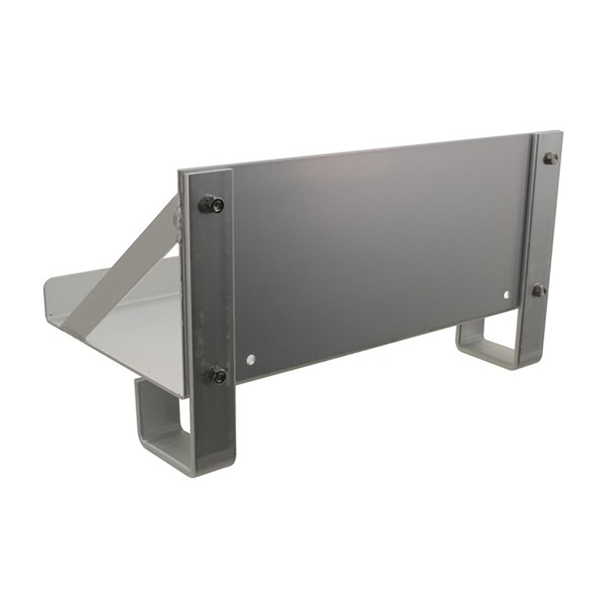 Single cantilever boat lift battery tray, side view