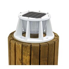 Solar Dock Post Light Replacement Lens And Base Adaptor (One Unit)